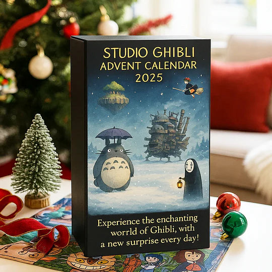 Rzeźba 3D – Klasyczny kalendarz adwentowy anime Studio Ghibli 2025