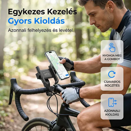 🚲✨ Uchwyt na telefon do roweru z szybkim montażem 🛡️