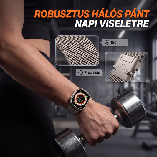 ⌚Pasek do zegarka z siatki ze stali nierdzewnej – do zegarka Apple Watch