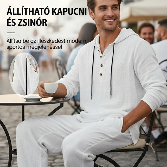 👕Męski Zestaw Bluza z Kapturem + Spodnie – Komfort, Styl i Wszechstronność