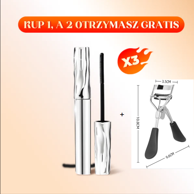 🔥Kup 1 otrzymaj 2 gratis✨Wodoodporny tusz do rzęs z włóknami
