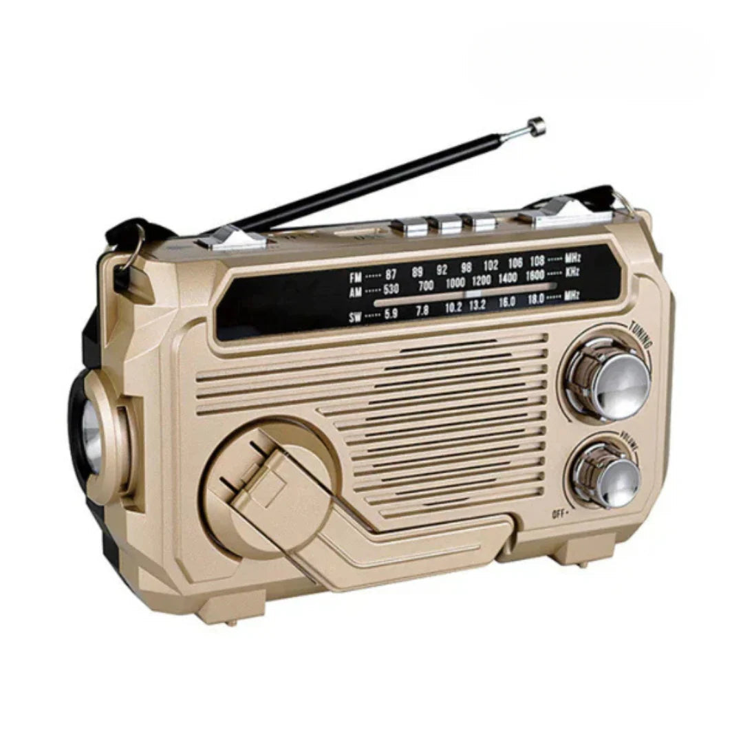 Ręczne radio z funkcją ładowania awaryjnego