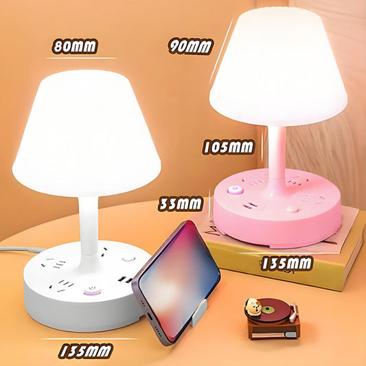 ✨✨Lampka biurkowa z portem USB i wtyczką sieciową
