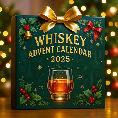 Piwo, whisky, butelka, świąteczne pudełko niespodzianka.