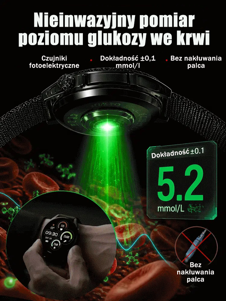 Smartwatch GT6pro z funkcją połączeń Bluetooth