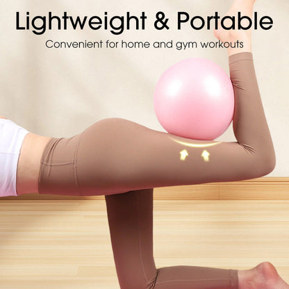 9-Calowa Piłka Pilates – Niepękająca, z pompką, idealna do fitnessu 💪