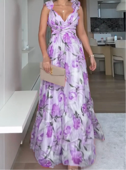🍓Seksowna i elegancka plisowana sukienka z nadrukiem