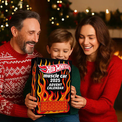🔥Gorąca wyprzedaż - 50% TANIEJ🔥 - 🚗Kalendarz adwentowy Hot Wheels Muscle Toy Car - 24 DNI 2025🎄