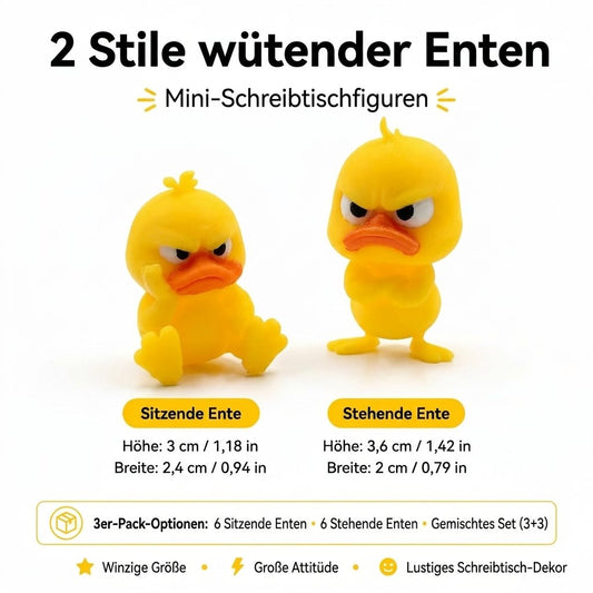 😠 Figurka Angry Duck Desk – Dodaj odrobinę zawadiackiego charakteru swojemu biurku! 🐥