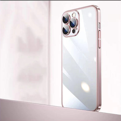 All-inclusive Hard Shell With Dust Net Transparent Case Cover For iPhone
