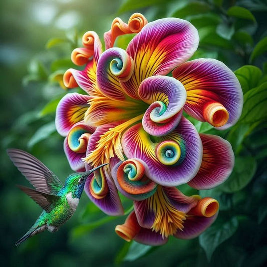 Nasiona kwiatów spiralnych Rainbow Swirl – rzadki kwiat