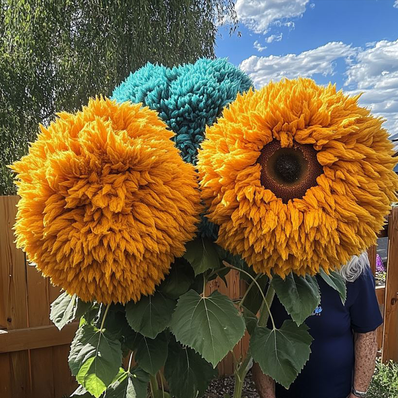 🌻 Uroczy gigantyczny miś słonecznikowy 🔆