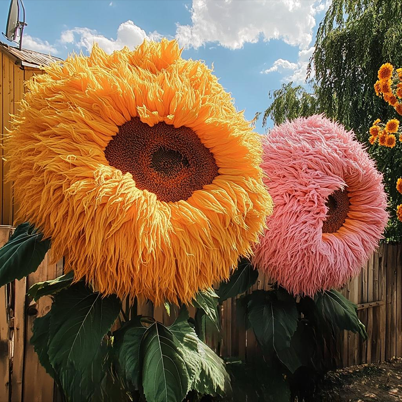 🌻 Uroczy gigantyczny miś słonecznikowy 🔆