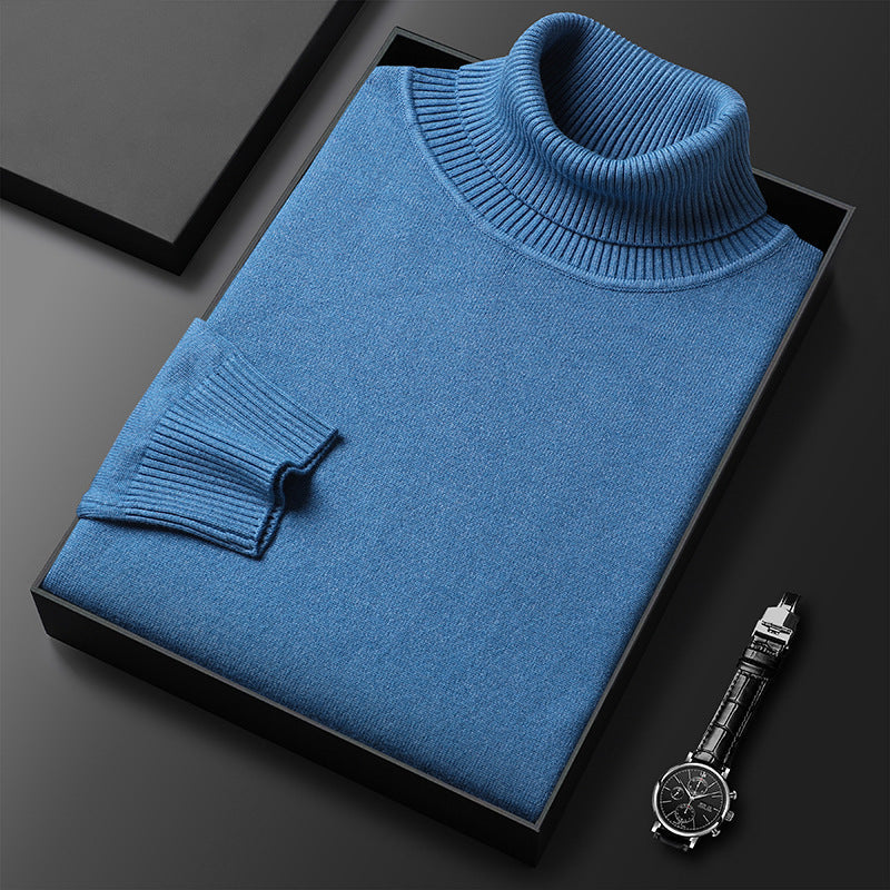 Męski sweter premium w jednolitym kolorze