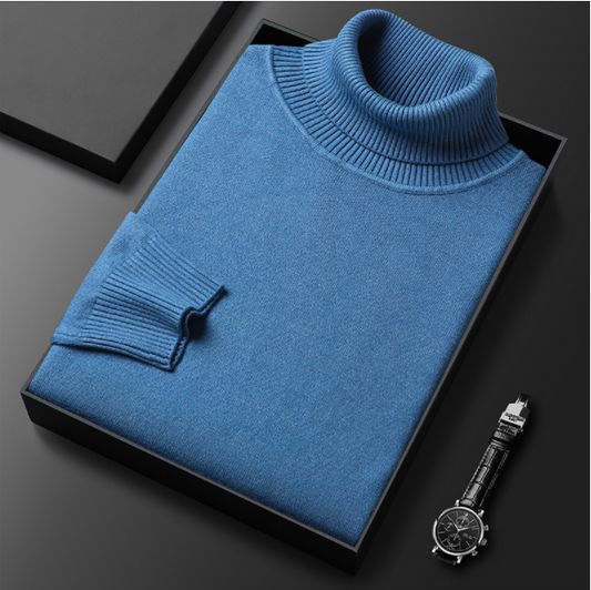 Męski sweter premium w jednolitym kolorze