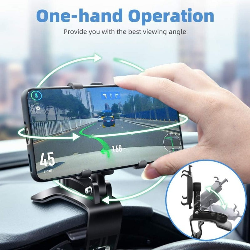 Uchwyt na deskę rozdzielczą z obrotem o 360 stopni