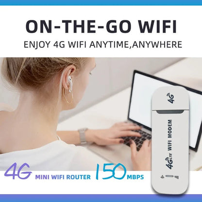 Router 4G LTE Bezprzewodowa mobilna łączność szerokopasmowa USB 150 Mb / s Bezprzewodowa karta sieciowa Adapter