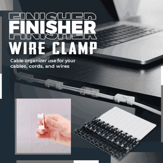 Zacisk drutu finishera