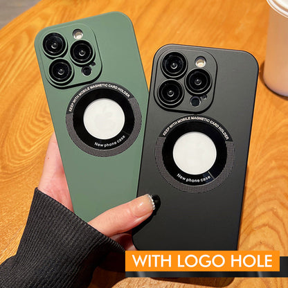 Pousbo® Bezramkowe etui na telefon Apple z otworem na logo