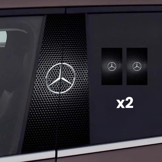 2x Naklejki na szybę samochodową z logo
