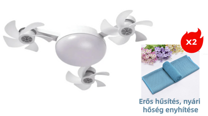 💡 Ciesz się chłodnym komfortem i delikatnym światłem – Nowoczesny wentylator sufitowy LED z pilotem – Za pobraniem 🌀