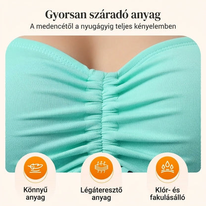 🔥👙【S-4XL】Strój kąpielowy bikini z nadrukiem w kolorze cyjanowym