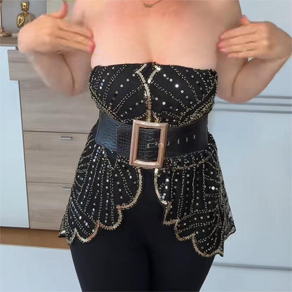 ⏳Oferta ograniczona czasowo ⏰ Szal z koronką w stylu vintage i koralikami