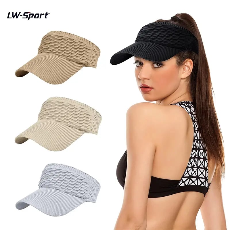 ☀️🧢 Daszek z otworem na wysoki kucyk – ochrona przed promieniowaniem UV, przewiewny, do aktywności na świeżym powietrzu i na co dzień