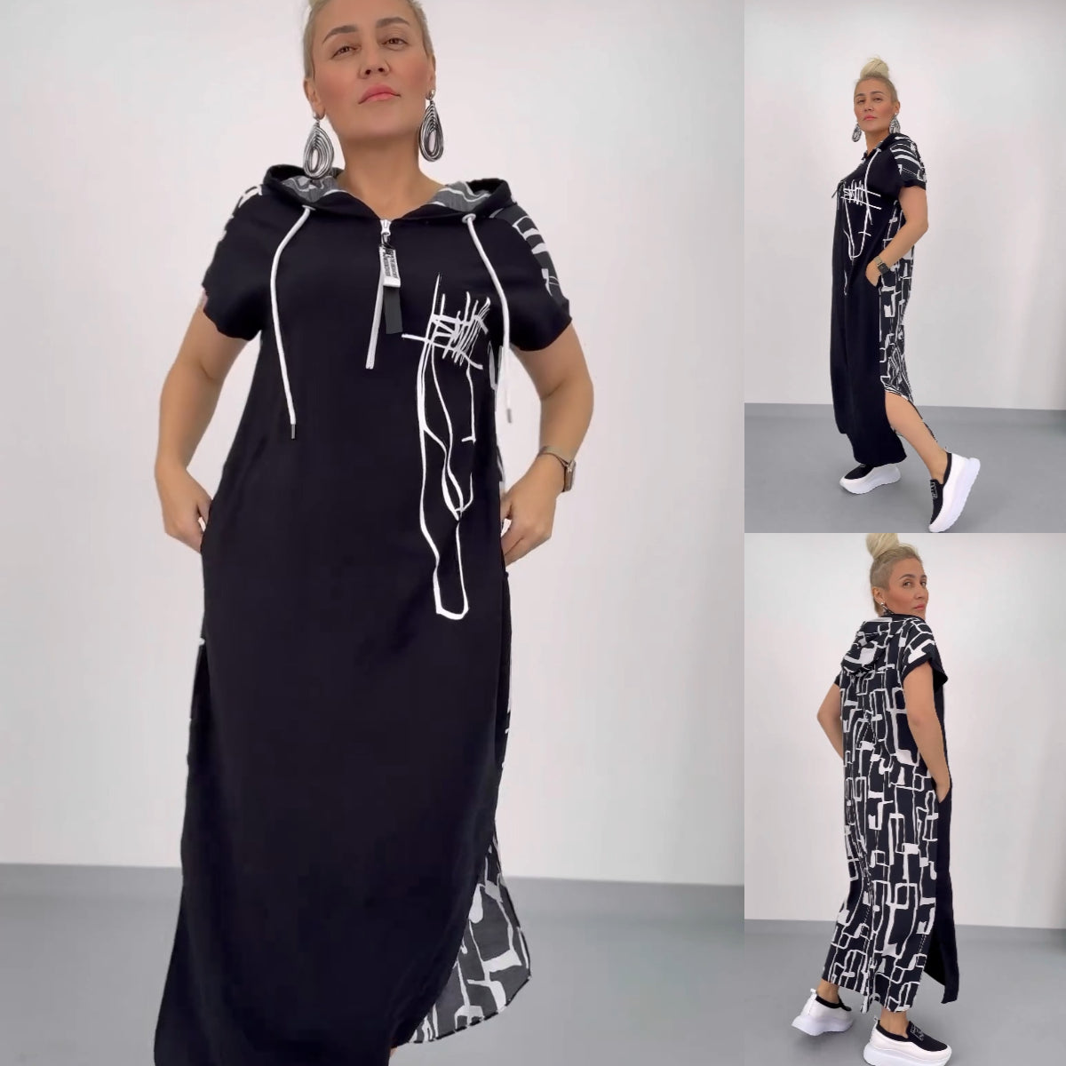 Długa stylowa sukienka