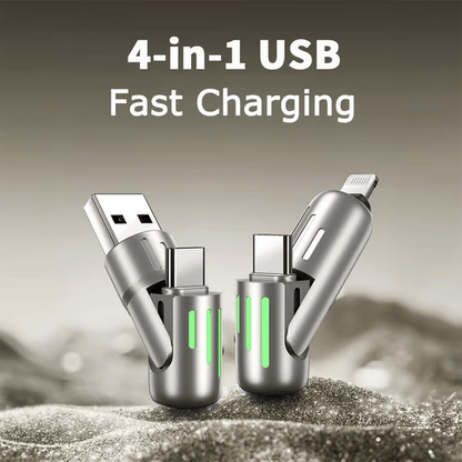 🔥Kabel do ładowania USB 4 w 1, szybkie ładowanie⚡