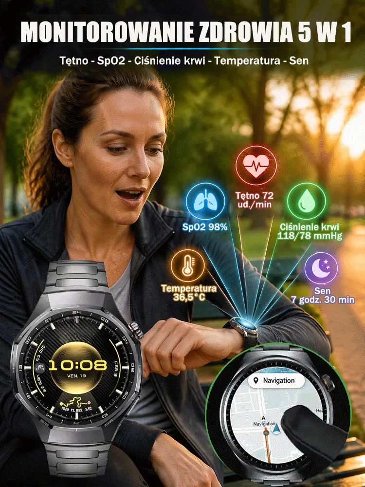 Smartwatch GT6pro z funkcją połączeń Bluetooth