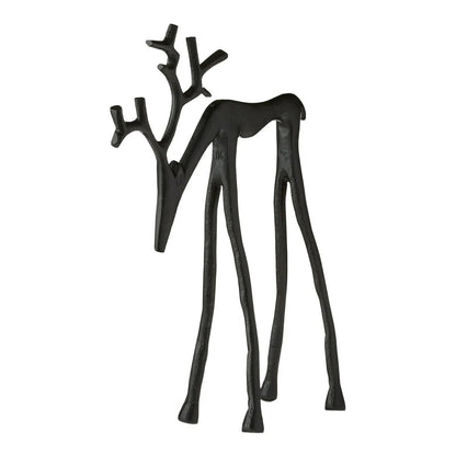 🎅Bestseller świąteczny 🦌 Czarna figurka renifera, dekoracja świąteczna