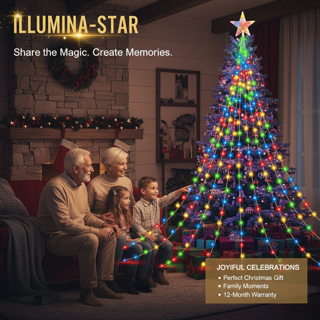 🎁Wczesna wyprzedaż świąteczna 50% TANIEJ🎄Lampki choinkowe Starlight Cascade