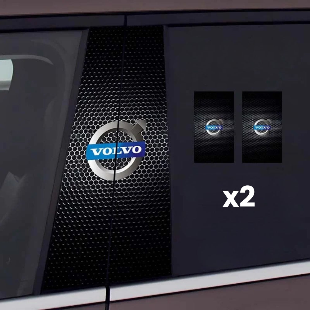 2x Naklejki na szybę samochodową z logo