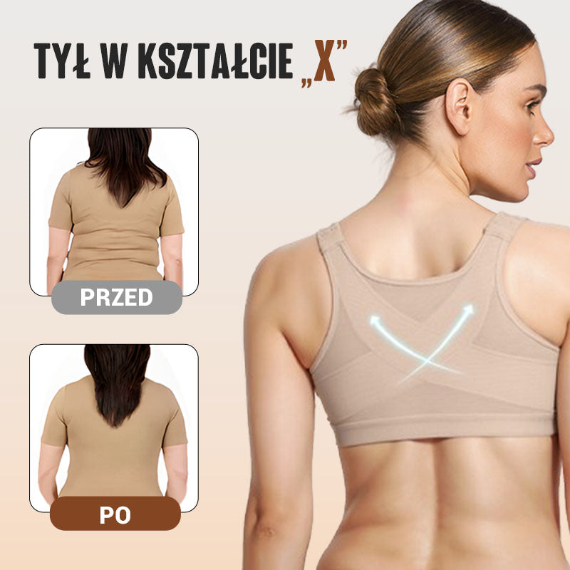 💝Biustonosz Bezprzewodowy z Zapięciem z Przodu dla Kobiet