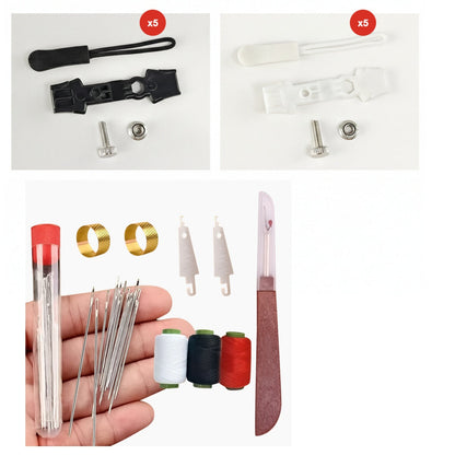 💥 Kup więcej, otrzymaj więcej gratis! 🔧 Uniwersalny zestaw do naprawy zamków błyskawicznych