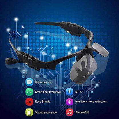 2024 Bezprzewodowe sportowe okulary Bluetooth z polaryzacją -TAB