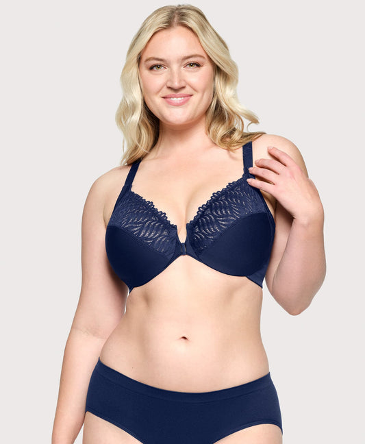 Triumph - (4 szt.) - 💖Biustonosz z zapięciem z przodu i tyłem w kształcie litery T