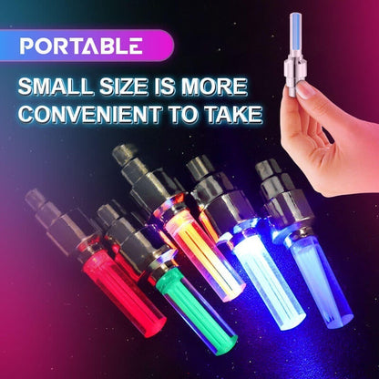 🌈 💡 Wodoodporne światła LED do kół 【✨ 1+3 gratis】