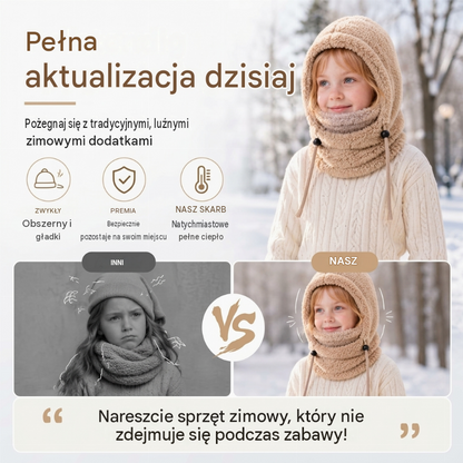 🔥 50% ZNIŻKI 🔥 Wiatroodporna i izolująca kominiarka rowerowa dla dzieci – ciepła, oddychająca i wygodna na zimę 🚴❄️