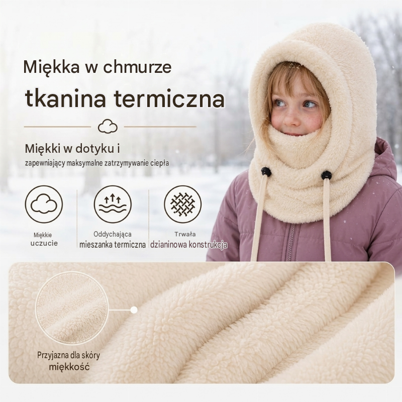 🔥 50% ZNIŻKI 🔥 Wiatroodporna i izolująca kominiarka rowerowa dla dzieci – ciepła, oddychająca i wygodna na zimę 🚴❄️