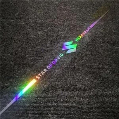 Naklejka samochodowa 3D kolorowa, laserowo odblaskowa, 4 szt.