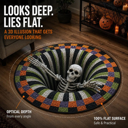 🎃👻 Dywan z iluzją optyczną 3D na Halloween | Realistyczny efekt, maksymalna atmosfera!