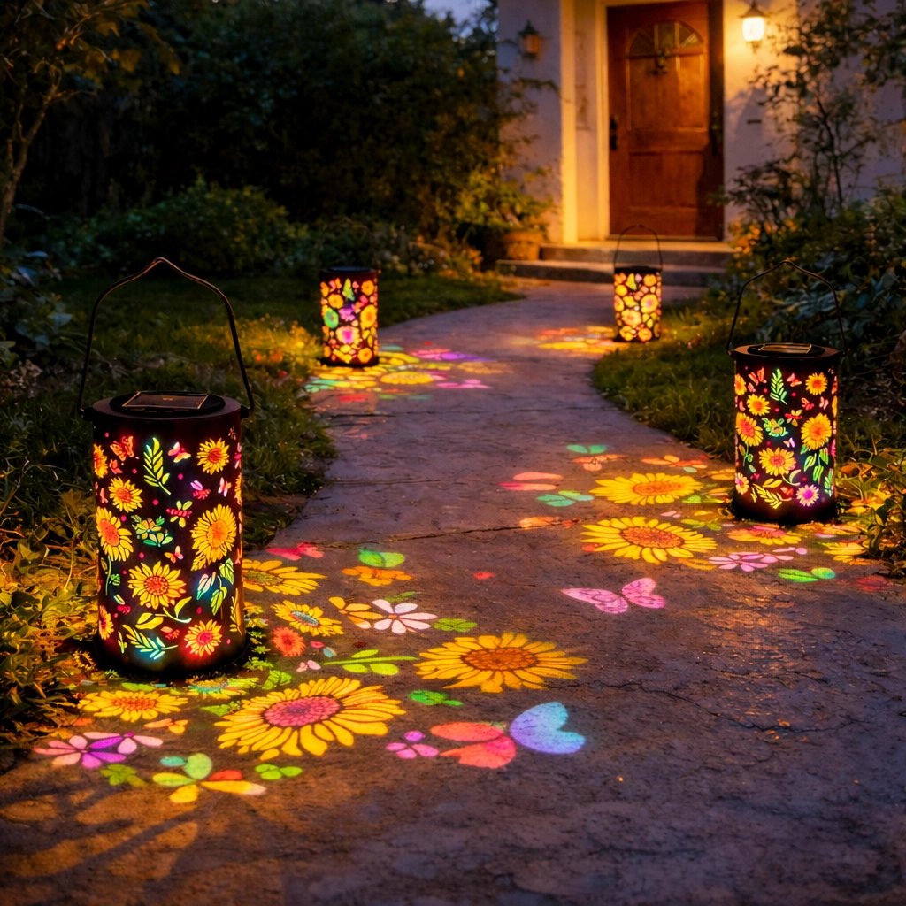 🌻Kolorowa lampa ogrodowa w kształcie słonecznika zasilana energią słoneczną