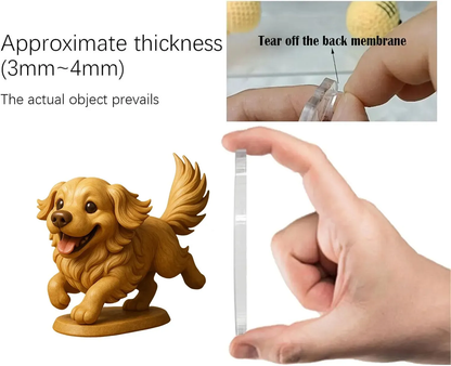 Zabawny kalendarz adwentowy z golden retrieverem na rok 2025