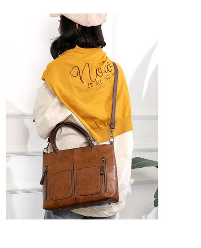 👜Damska skórzana torba na ramię w stylu vintage