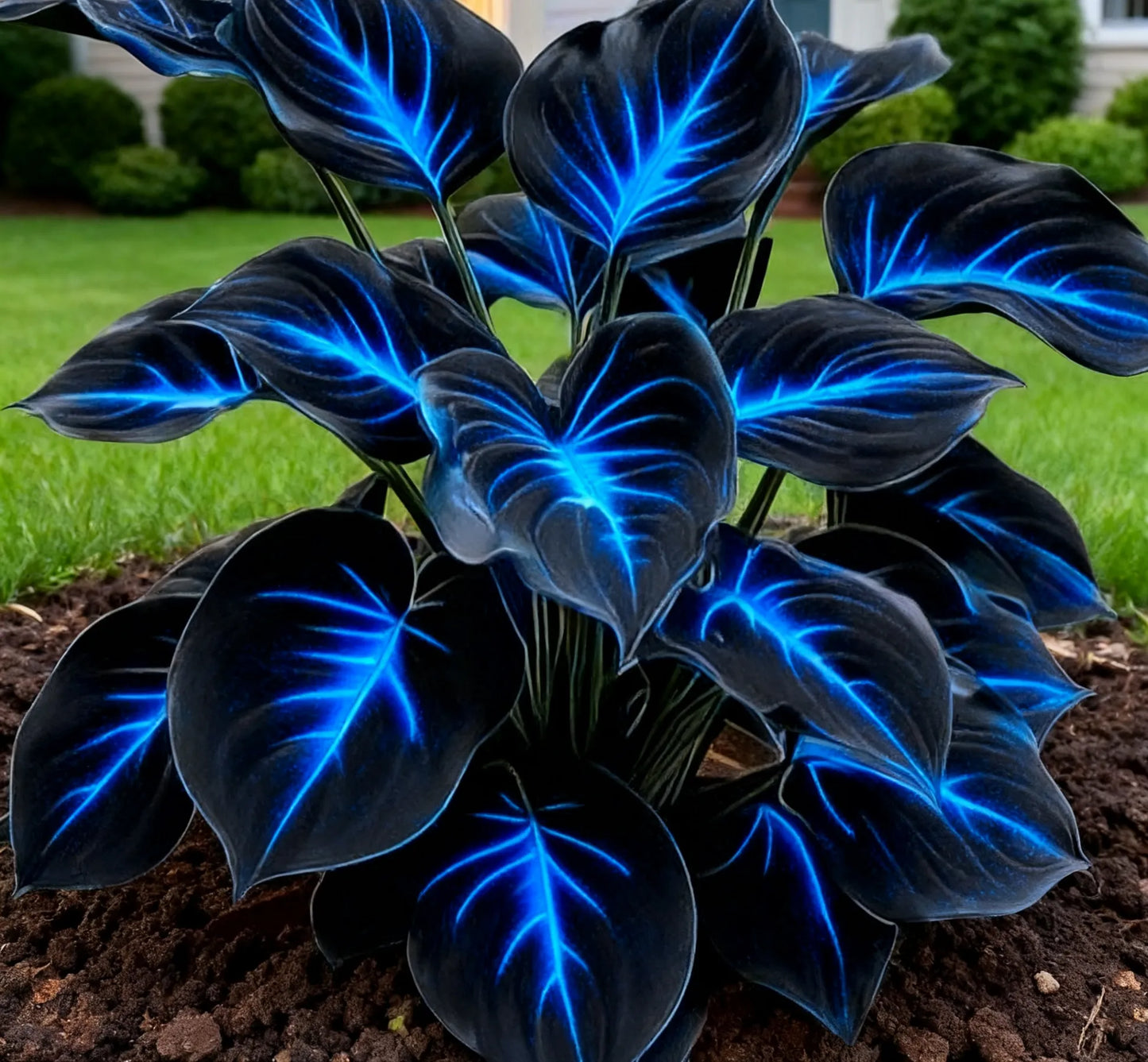 💥2025 Gorąca wyprzedaż 🌌Nasiona hosty Midnight Purple Heart, wieloletnia roślina cieniolubna do ogrodu