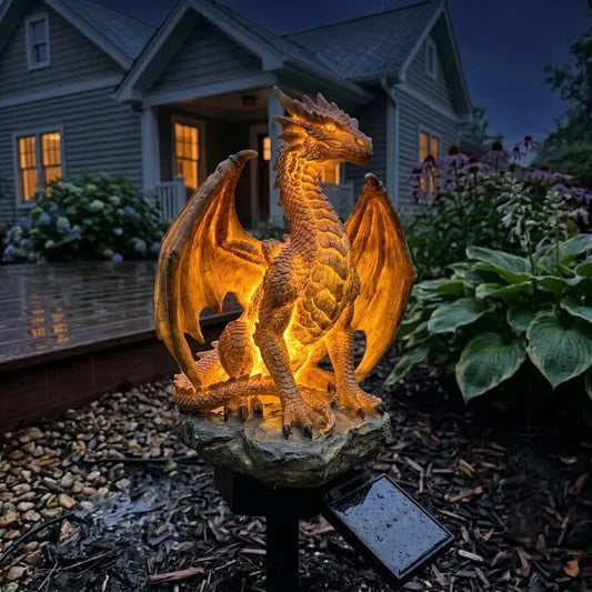 Lampa ogrodowa solarna Dragon's Legacy Golden Embers
