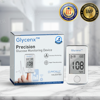 GlycenxTM 💕Precyzyjne urządzenie do monitorowania poziomu glukozy