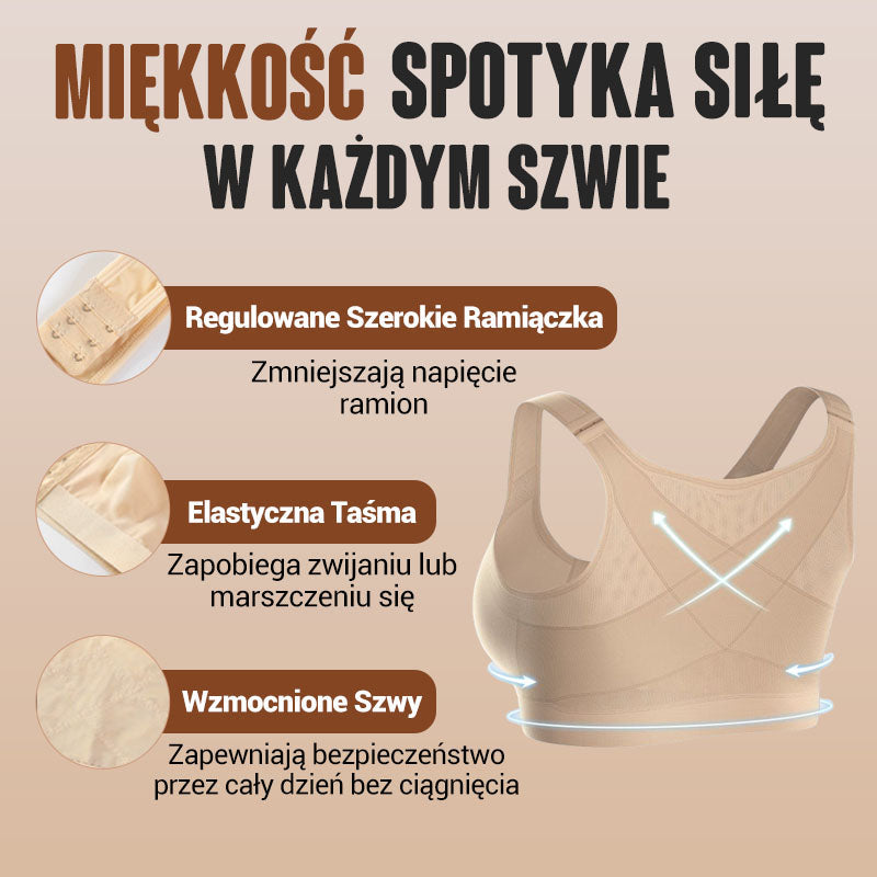 💝Biustonosz Bezprzewodowy z Zapięciem z Przodu dla Kobiet